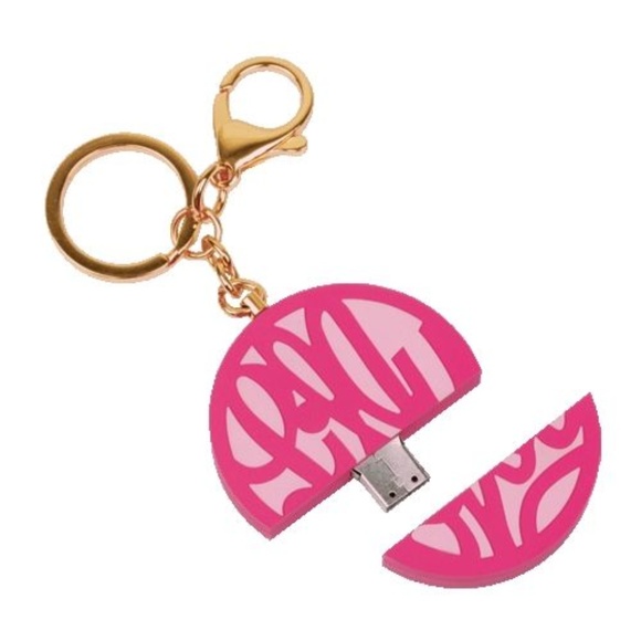 Lilly Pulitzer Accessories - 📦Lilly Pulitzer Flash Drive Keychain